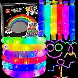 oplichtende popbuizen voor kinderen glow sticks feestartikelen voor peuters neon led rekbare armbanden kettingen accessoires voor kinderen reizen kamp kamperen leuk speelgoed cadeaus voor jongens Lightinthebox