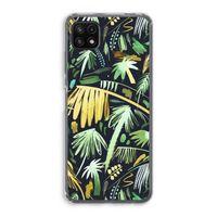 Tropical Palms Dark: Samsung Galaxy A22 5G Transparant Hoesje