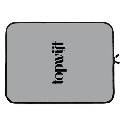 Topwijf Grijs Zwart: Laptop sleeve 15 inch