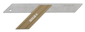 Sola Verstekhaak 300x110mm GWB300 met ALU, blok brons geanodi., been RVS verenstaal - 56031101 - 56031101