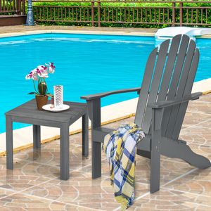 Buiten Hout Adirondack Stoel Acacia Hout Stoel voor Achtertuin Terras Tuin Klassieke Adirondack Dekstoel met Ergonomisch Ontwerp