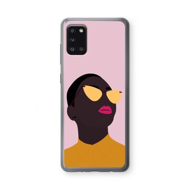 Yellow glasses: Samsung Galaxy A31 Transparant Hoesje