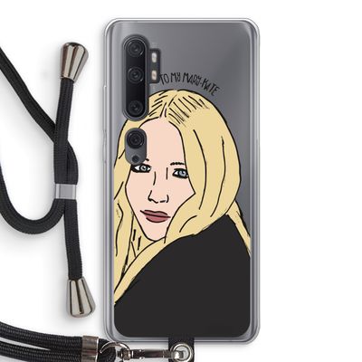 Mary Kate: Xiaomi Mi Note 10 Pro Transparant Hoesje met koord