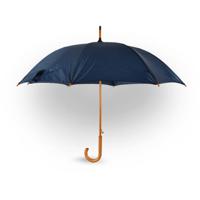Paraplu Automatische paraplu navy blauw Opvouwbare paraplu Houten handvat 89cm*98cm - thumbnail