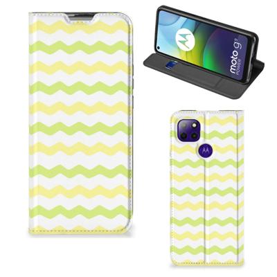 Motorola Moto G9 Power | Hoesje met Magneet | Waves Yellow