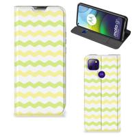 Motorola Moto G9 Power | Hoesje met Magneet | Waves Yellow