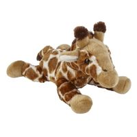 Pluche gevlekte giraffe knuffel 25 cm speelgoed - thumbnail