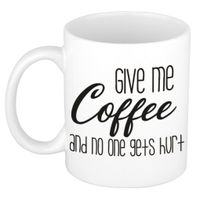 Give me coffee cadeau mok / beker wit 300 ml   -