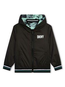 Dkny Kids veste imprimée à design réversible - Vert