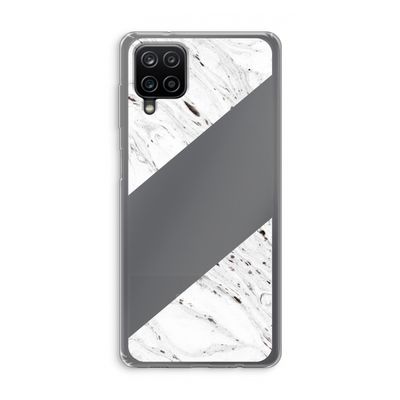 Biggest stripe: Samsung Galaxy A12 Transparant Hoesje
