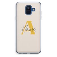 Amber Script: Samsung Galaxy A6 (2018) Transparant Hoesje