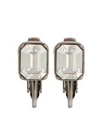 DSQUARED2 boucles d'oreilles D2 Classic serties de cristaux - Argent