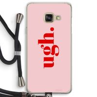 Ugh: Samsung Galaxy A3 (2016) Transparant Hoesje met koord Ugh: Samsung Galaxy A3 (2016) Transparant Hoesje met koord