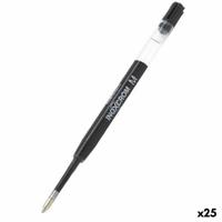 Navulling voor balpen Inoxcrom M Zwart 1 mm (25 Stuks)