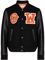 Off-White veste teddy à patch logo - Noir