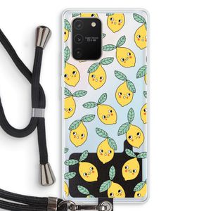 Citroenen: Samsung Galaxy S10 Lite Transparant Hoesje met koord