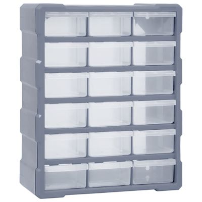 VidaXL Organiser met 18 medium lades 38x16x47 cm