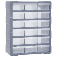 VidaXL Organiser met 18 medium lades 38x16x47 cm