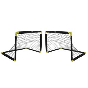 Voetbalgoal/voetbaldoel - 2x - uitklapbaar - 90 x 59 cm - speelgoed doel