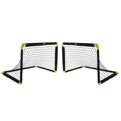 Voetbalgoal/voetbaldoel - 2x - uitklapbaar - 90 x 59 cm - speelgoed doel