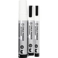Creativ Company Krijtstiften, lijndikte 3+6+15 mm, wit, 3 stuk/ 1 doos