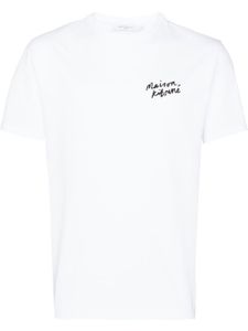 Maison Kitsuné t-shirt à logo imprimé - Blanc