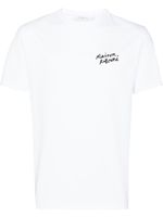 Maison Kitsuné t-shirt à logo imprimé - Blanc