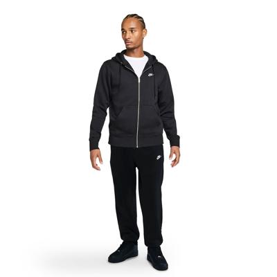Nike Sportswear Club Fleece Trainingspak Zwart Wit Nike Sportswear Club Fleece Trainingspak Zwart Wit