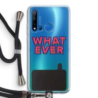 Whatever: Huawei P20 Lite (2019) Transparant Hoesje met koord