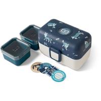 Kinderlunchbox - MONBENTO - 3 vakken - BPA-vrij - MB Tresor Wolf