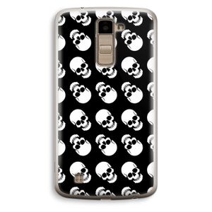 Musketon Skulls: LG K10 (2016) Transparant Hoesje