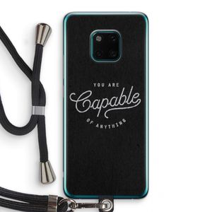Capable: Huawei Mate 20 Pro Transparant Hoesje met koord