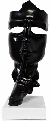 Design masker zwart - 22 cm