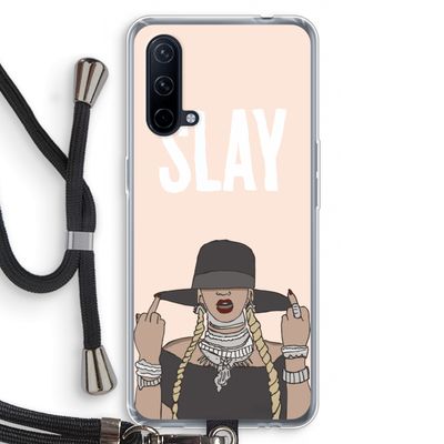 Slay All Day: OnePlus Nord CE 5G Transparant Hoesje met koord