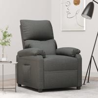 Fauteuil verstelbaar stof donkergrijs Fauteuil verstelbaar stof donkergrijs