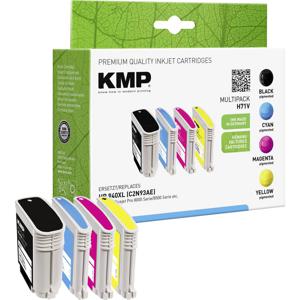 KMP Inktcartridge vervangt HP 940XL, C2N93AE, C4906AE, C4907AE, C4908AE, C4909AE Compatibel Combipack Zwart, Cyaan, Magenta, Geel H71V 1715,4005