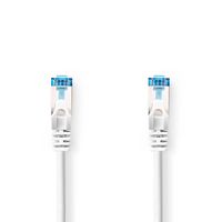 Nedis CAT6a netwerkkabel | S/FTP | RJ45 Male | RJ45 Male | 1.00 m | Snagless | Rond | LSZH | Wit | Label - CCGL85330WT10 Nedis CAT6a netwerkkabel | S/FTP | RJ45 Male | RJ45 Male | 1.00 m | Snagless | Rond | LSZH | Wit | Label - CCGL85330WT10