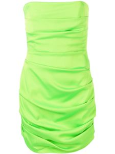 Alex Perry robe-bustier Colten à design plissé - Vert