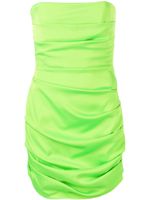 Alex Perry robe-bustier Colten à design plissé - Vert