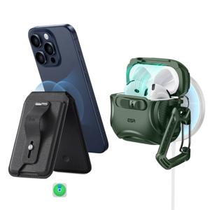 Cyber FlickLock Everyday-Carry Bundle for AirPods 4 - Forest Green