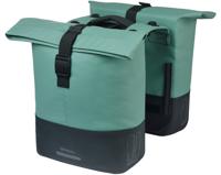 Basil Dubbele fietstas cove mik 28-32l 14 x 29 x 36 cm - groen/zwart