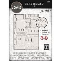 Sizzix • 3d texture fades embossing folder foundry large/a5 by tim holtz