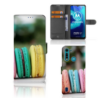 Motorola G8 Power Lite Book Cover Macarons