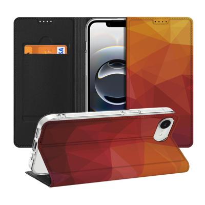 Stand Case voor Apple iPhone 16e Polygon Red Stand Case voor Apple iPhone 16e Polygon Red