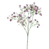Kunstbloemen Gipskruid Viette - 45 cm - paars - losse tak - kunst zijdebloemen - Gypsophila