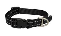 Rogz For Dogs snake halsband zwart