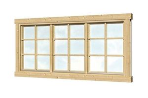 Driedelig draai/kiepraam L1 212x96,6 cm 28-70 mm- - Hout- Tuindeco