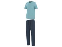 LIVERGY Heren pyjama (strepen/blauw, M)