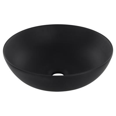 Differnz Slim waskom keramiek | mat zwart | Ø 39.5 x 13.5 cm