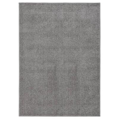 VidaXL Vloerkleed kortpolig 120x170 cm grijs